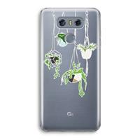 CaseCompany Hang In There: LG G6 Transparant Hoesje