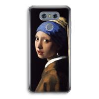 CaseCompany The Pearl Earring: LG G6 Transparant Hoesje