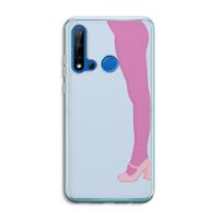 CaseCompany Pink panty: Huawei P20 Lite (2019) Transparant Hoesje
