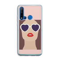 CaseCompany Red lips: Huawei P20 Lite (2019) Transparant Hoesje
