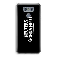 CaseCompany Neuters (zwart): LG G6 Transparant Hoesje