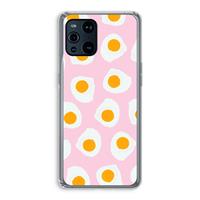 CaseCompany Dancing eggs: Oppo Find X3 Pro Transparant Hoesje