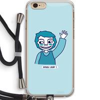CaseCompany Zwaai: iPhone 6 PLUS / 6S PLUS Transparant Hoesje met koord
