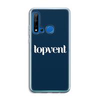 CaseCompany Topvent Navy: Huawei P20 Lite (2019) Transparant Hoesje
