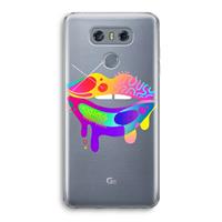 CaseCompany Lip Palette: LG G6 Transparant Hoesje