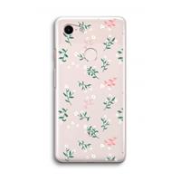 CaseCompany Small white flowers: Google Pixel 3 Transparant Hoesje