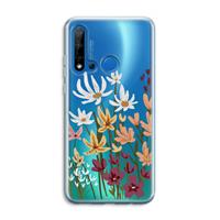 CaseCompany Painted wildflowers: Huawei P20 Lite (2019) Transparant Hoesje