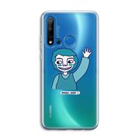 CaseCompany Zwaai: Huawei P20 Lite (2019) Transparant Hoesje