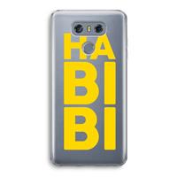 CaseCompany Habibi Blue: LG G6 Transparant Hoesje