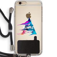 CaseCompany Abstract Spectrum: iPhone 6 PLUS / 6S PLUS Transparant Hoesje met koord