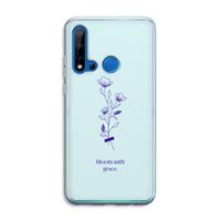 CaseCompany Bloom with grace: Huawei P20 Lite (2019) Transparant Hoesje