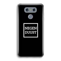 CaseCompany Negenduust black: LG G6 Transparant Hoesje