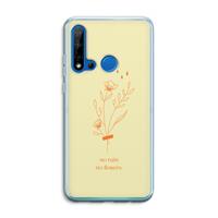CaseCompany No rain no flowers: Huawei P20 Lite (2019) Transparant Hoesje