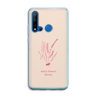 CaseCompany Where flowers bloom: Huawei P20 Lite (2019) Transparant Hoesje