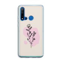 CaseCompany Roses are red: Huawei P20 Lite (2019) Transparant Hoesje
