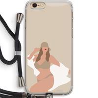 CaseCompany One of a kind: iPhone 6 PLUS / 6S PLUS Transparant Hoesje met koord