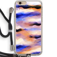 CaseCompany Donkere Wolken: iPhone 6 PLUS / 6S PLUS Transparant Hoesje met koord