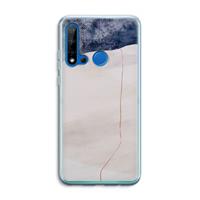 CaseCompany Stone White: Huawei P20 Lite (2019) Transparant Hoesje