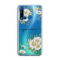 CaseCompany Daisies: Huawei P20 Lite (2019) Transparant Hoesje