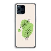 CaseCompany Beleaf in you: Oppo Find X3 Pro Transparant Hoesje