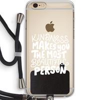 CaseCompany The prettiest: iPhone 6 PLUS / 6S PLUS Transparant Hoesje met koord