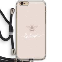 CaseCompany Be(e) kind: iPhone 6 PLUS / 6S PLUS Transparant Hoesje met koord