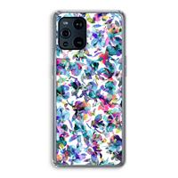 CaseCompany Hibiscus Flowers: Oppo Find X3 Transparant Hoesje