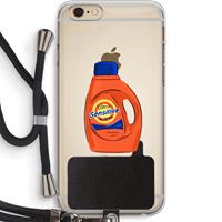 CaseCompany Ultra Sensitive: iPhone 6 PLUS / 6S PLUS Transparant Hoesje met koord