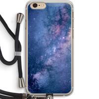 CaseCompany Nebula: iPhone 6 PLUS / 6S PLUS Transparant Hoesje met koord