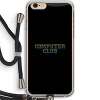 CaseCompany Retro: iPhone 6 PLUS / 6S PLUS Transparant Hoesje met koord