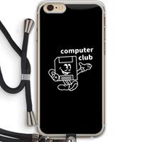 CaseCompany Floppyhead: iPhone 6 PLUS / 6S PLUS Transparant Hoesje met koord