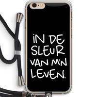 CaseCompany De Sleur: iPhone 6 PLUS / 6S PLUS Transparant Hoesje met koord