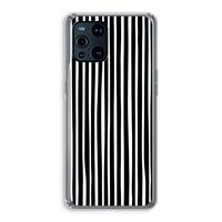 CaseCompany Stripes: Oppo Find X3 Transparant Hoesje