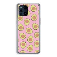 CaseCompany Dancing avocados: Oppo Find X3 Transparant Hoesje