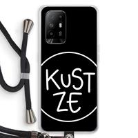 CaseCompany KUST ZE: Oppo A95 5G Transparant Hoesje met koord