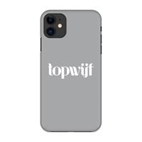 CaseCompany Topwijf Grijs Wit: Volledig geprint iPhone 11 Hoesje