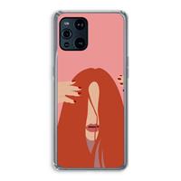 CaseCompany Woke up like this: Oppo Find X3 Transparant Hoesje