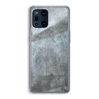 CaseCompany Grey Stone: Oppo Find X3 Transparant Hoesje