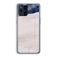 CaseCompany Stone White: Oppo Find X3 Transparant Hoesje