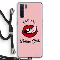 CaseCompany Badass Babes Club: Oppo A91 Transparant Hoesje met koord
