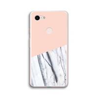 CaseCompany A touch of peach: Google Pixel 3 XL Transparant Hoesje