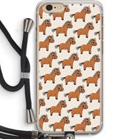 CaseCompany Pony: iPhone 6 PLUS / 6S PLUS Transparant Hoesje met koord