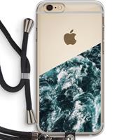 CaseCompany Zee golf: iPhone 6 PLUS / 6S PLUS Transparant Hoesje met koord