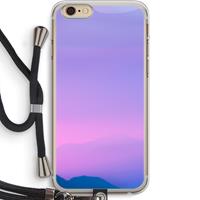 CaseCompany Sunset pastel: iPhone 6 PLUS / 6S PLUS Transparant Hoesje met koord