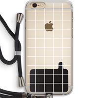 CaseCompany Rooster 2: iPhone 6 PLUS / 6S PLUS Transparant Hoesje met koord