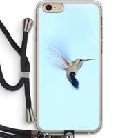 CaseCompany Kolibri: iPhone 6 PLUS / 6S PLUS Transparant Hoesje met koord