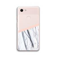 CaseCompany A touch of peach: Google Pixel 3 XL Transparant Hoesje