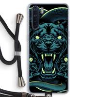 CaseCompany Cougar and Vipers: Oppo A91 Transparant Hoesje met koord