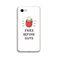 CaseCompany Fries before guys: Google Pixel 3 XL Transparant Hoesje