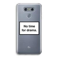 CaseCompany No drama: LG G6 Transparant Hoesje